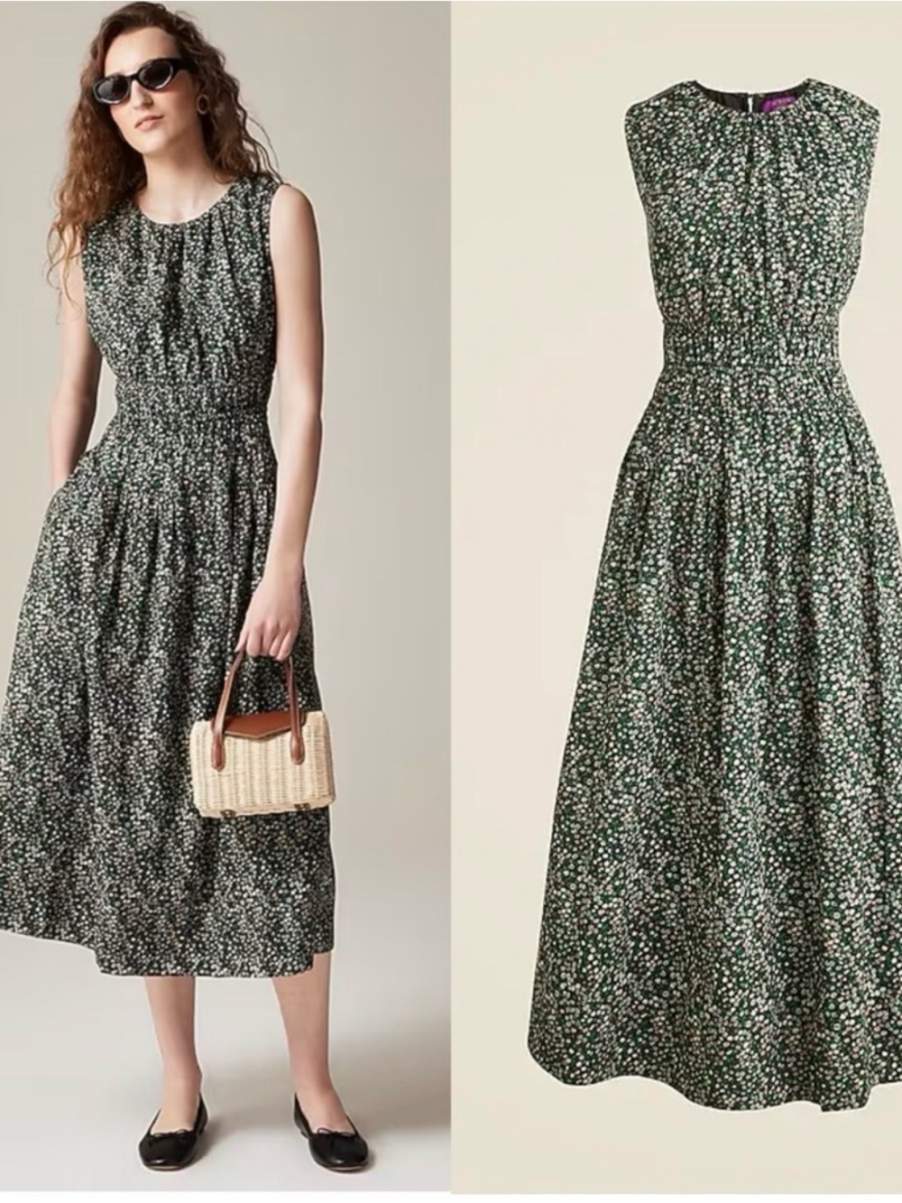J. Crew Hyacinth Dress in Liberty Marguerite Fabric Sz L - Picture 4 of 13